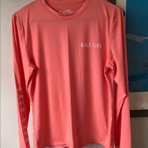 Salt Life Vibrant Coral Long Sleeve Tee